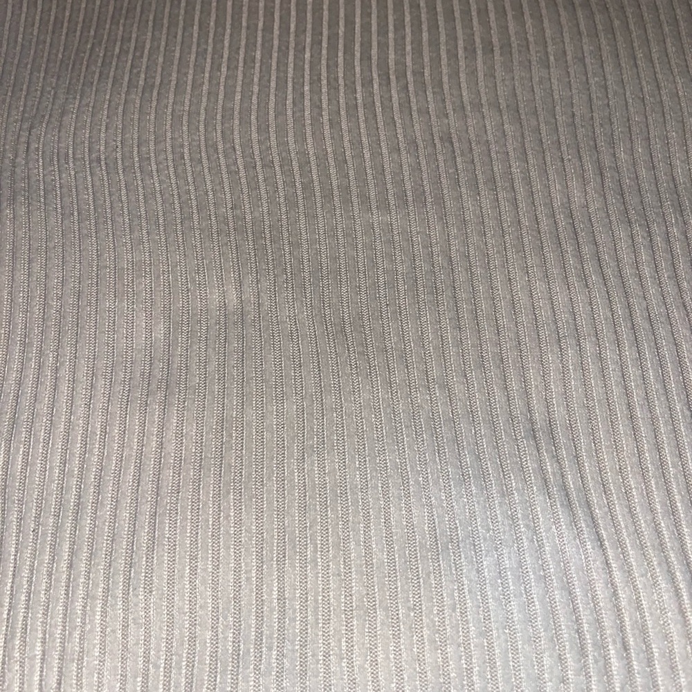 American Eagle Outfitters Ribbed Long Sleeve crop Top - tan - Picture 2 of 3